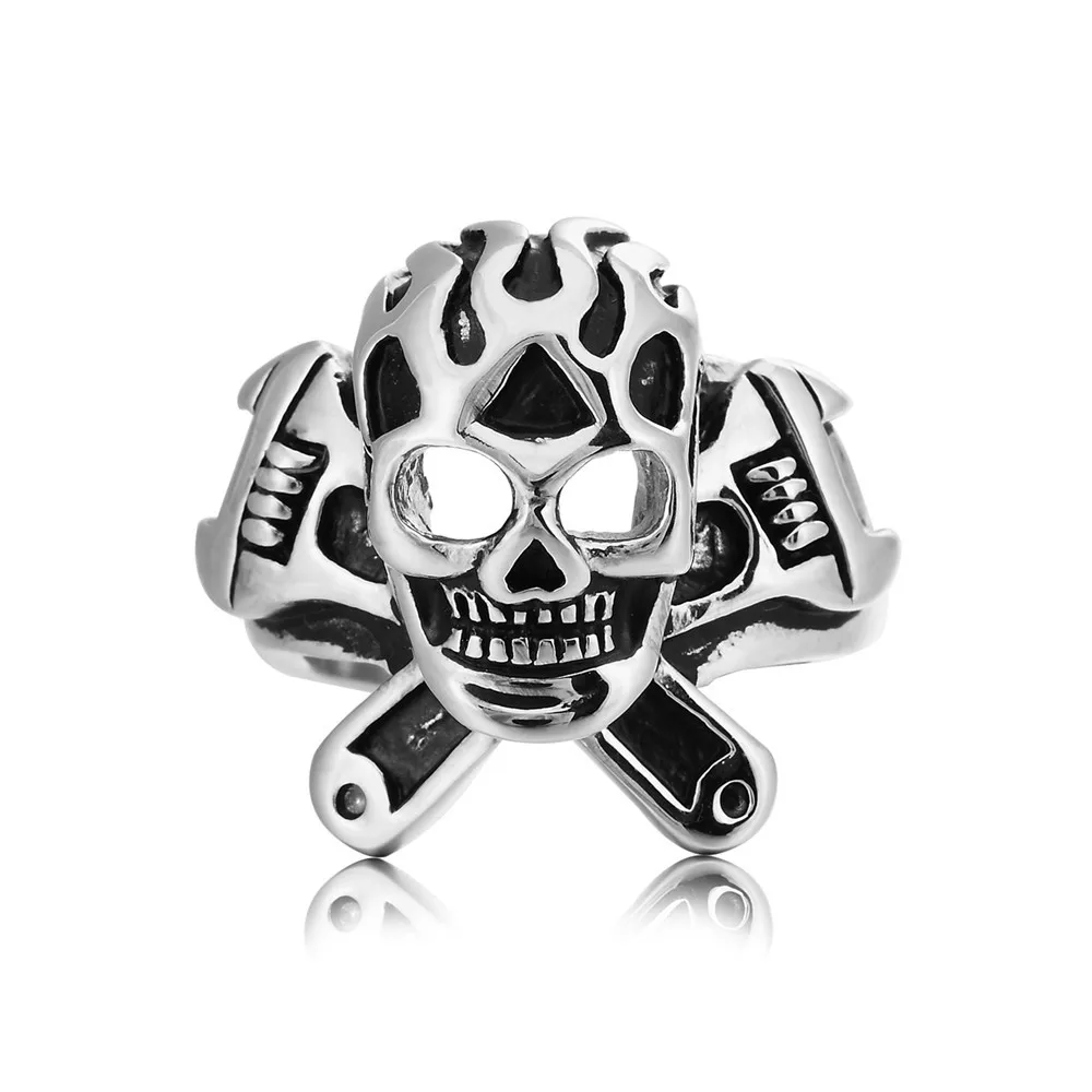 Cheap Stainless Steel Men Jewelry 2022 Fashion Motorcycle Wrench Skeleton Skull Rings For Women Free Shipping Items Low Price
Cheap Stainless Steel Men Jewelry 2022 Fashion Motorcycle Wrench Skeleton Skull Rings For Women Free Shipping Items Low Price