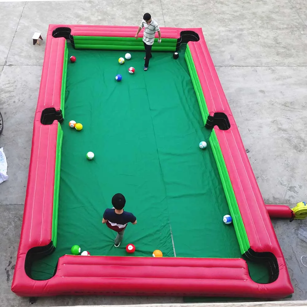 Customized inflatable table ball game inflatable snooker table ball game giant pool table game billiard for kids and adults
Customized inflatable table ball game inflatable snooker table ball game giant pool table game billiard for kids and adults
