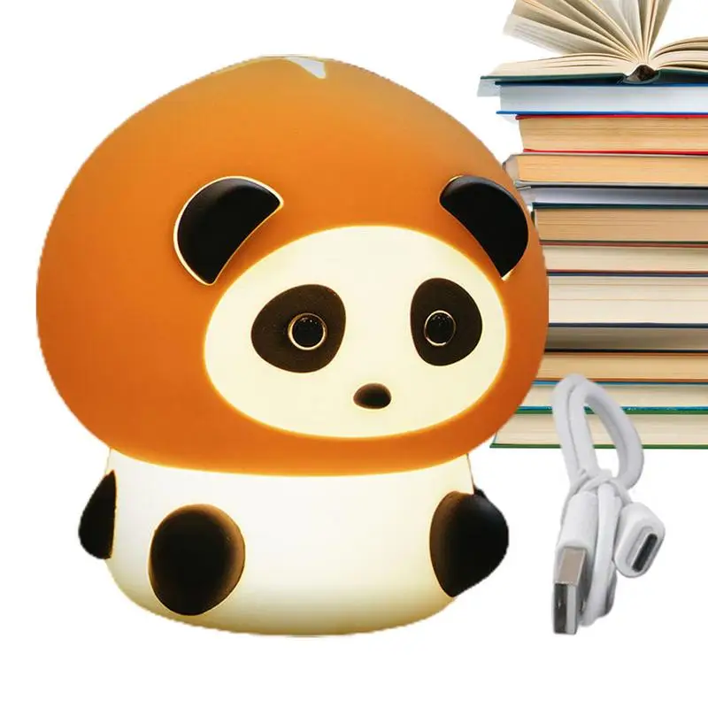 

Panda Sleep Lamp Silicone Night Lamp For Kids Nightlights For Children With Touch Sensor And Timer Dimmable 7 Color Changing