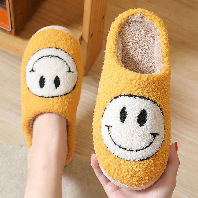 Women Shoes Winter Smiley Women's Fur Slippers Cute Big Smile Floor Mules Short Plush Fleece Female Flat Indoor Fluffy Slippers
Women Shoes Winter Smiley Women's Fur Slippers Cute Big Smile Floor Mules Short Plush Fleece Female Flat Indoor Fluffy Slippers