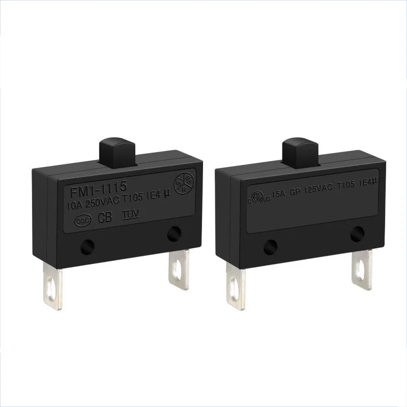 FM1-1115/FM1-1115S Микропереключатель Электрический фен Переключатель холодного воздуха Самосброс нормально закрытый переключатель 10A250V T105
FM1-1115/FM1-1115S Микропереключатель Электрический фен Переключатель холодного воздуха Самосброс нормально закрытый переключатель 10A250V T105