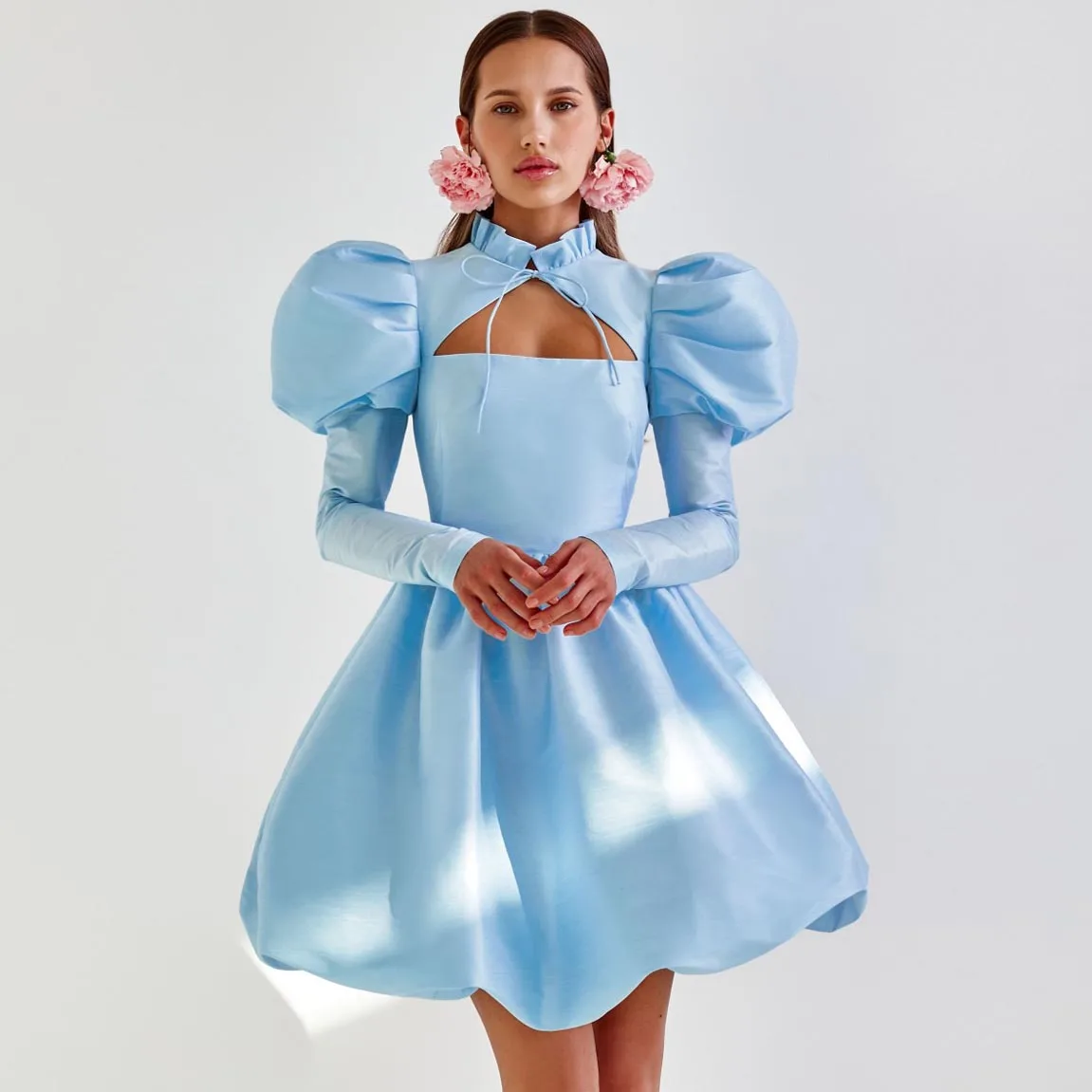 Baby Blue Prom Dresses with Sleeves robes de soirée Short Princess Homecoming Dress Mini A Line Flare
Baby Blue Prom Dresses with Sleeves robes de soirée Short Princess Homecoming Dress Mini A Line Flare
