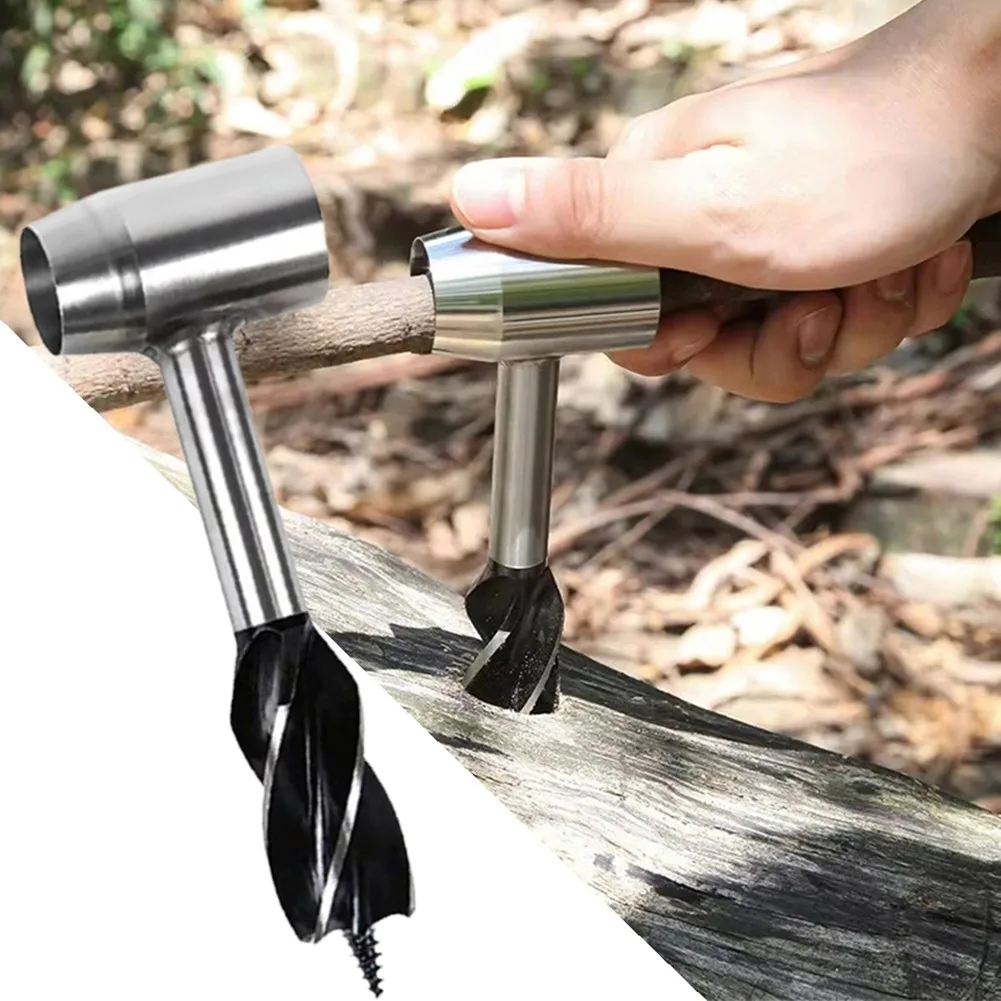 Manual Auger Drill Woodworking Hand Drill Outdoor Survival Tool Multi-Purpose Manual Hole Maker Auger Wrench Wood Drill Peg Tool
Manual Auger Drill Woodworking Hand Drill Outdoor Survival Tool Multi-Purpose Manual Hole Maker Auger Wrench Wood Drill Peg Tool