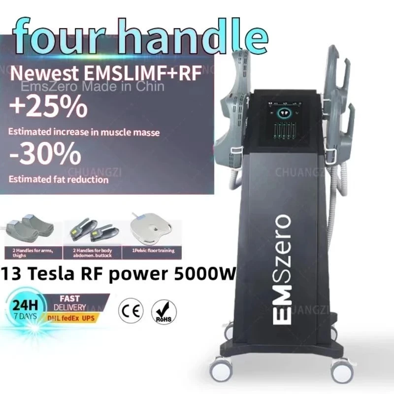 Новинка 2023, DLS-EMSLIM NEO, блок питания 5000 Вт, 13 Tesla, высокоемкостная машина с 4 ручками и тазовой подушкой для стимуляции, опционально EMSzero
Новинка 2023, DLS-EMSLIM NEO, блок питания 5000 Вт, 13 Tesla, высокоемкостная машина с 4 ручками и тазовой подушкой для стимуляции, опционально EMSzero