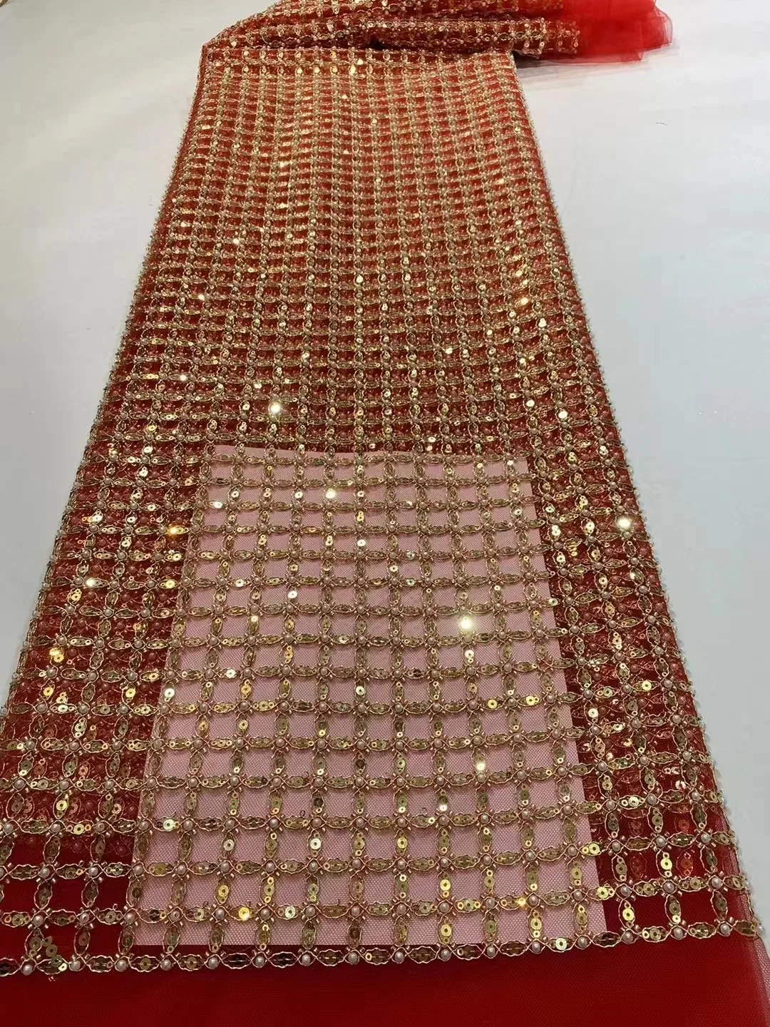 Latest Beaded Lace Fabric High Quality African Lace Fabric Handmade Beads Lace Fabric for Bridal Material French Net Lace
Latest Beaded Lace Fabric High Quality African Lace Fabric Handmade Beads Lace Fabric for Bridal Material French Net Lace