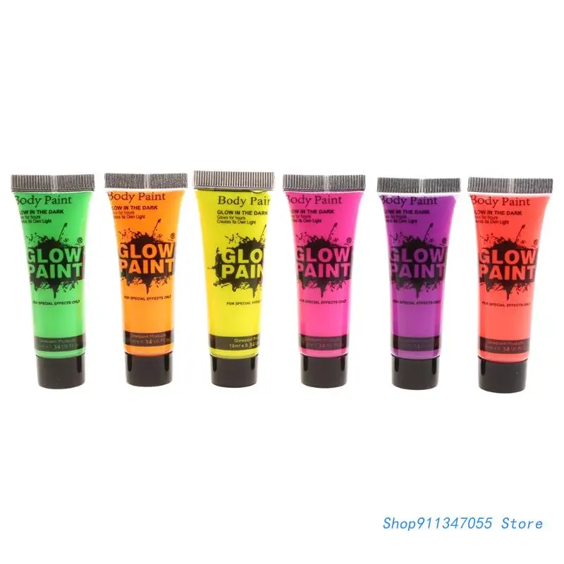 6 Tubes Glowing Pigment Neon Fluorescent Face Body Painted Party Stage Supply Drop shipping
6 Tubes Glowing Pigment Neon Fluorescent Face Body Painted Party Stage Supply Drop shipping