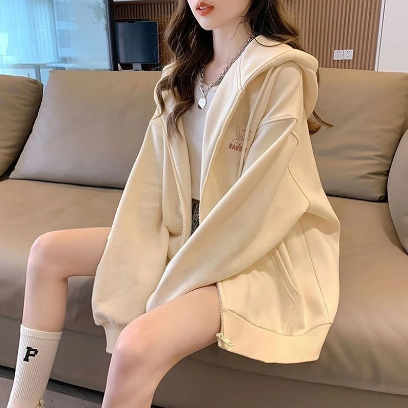 Black Womens Clothing Zip Up Hoodies Spring Clothes Women 2023 Korean Fashion Loose Cute Hoodie Long Sleeve Top Y2k Streetwear
Black Womens Clothing Zip Up Hoodies Spring Clothes Women 2023 Korean Fashion Loose Cute Hoodie Long Sleeve Top Y2k Streetwear