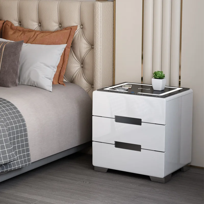 Wood Nordic Bedside Table Room Auxiliary Multifunctiona Smartbedside Table Modern Wireless Charger Comodino Storage Furniture
Wood Nordic Bedside Table Room Auxiliary Multifunctiona Smartbedside Table Modern Wireless Charger Comodino Storage Furniture