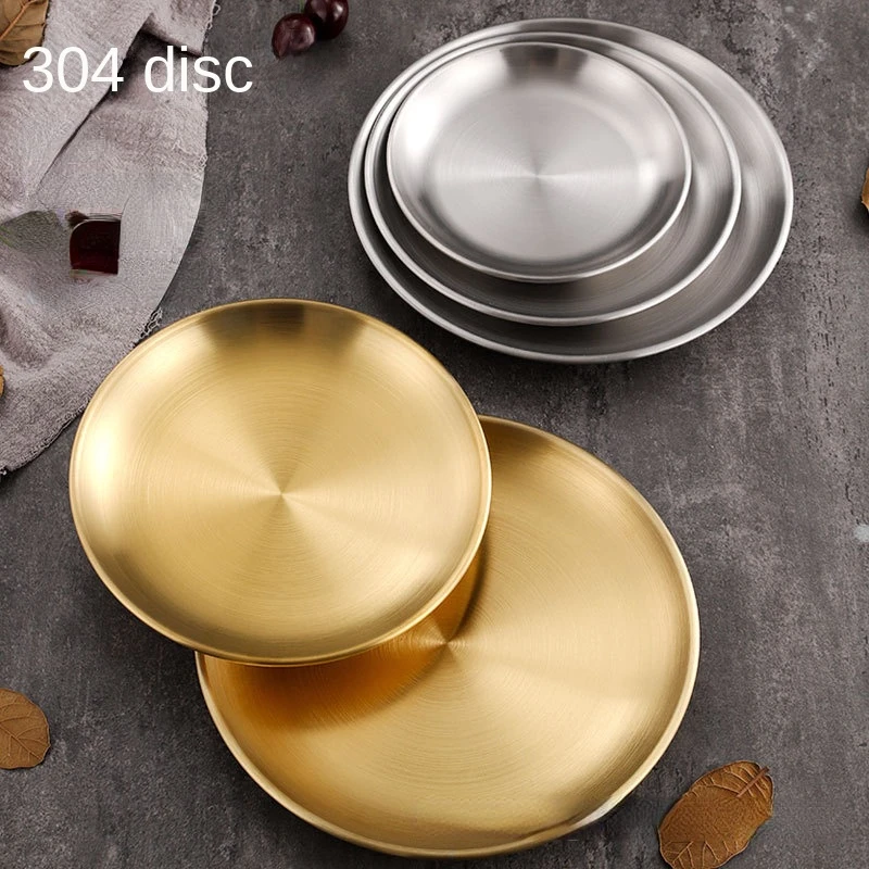 Cafe Golden Metal Bone Dining Steel Disc Disc Cake Thickened 304 Stainless Fruit Korean Plate Dessert Tableware Tray Dish Plate
Cafe Golden Metal Bone Dining Steel Disc Disc Cake Thickened 304 Stainless Fruit Korean Plate Dessert Tableware Tray Dish Plate