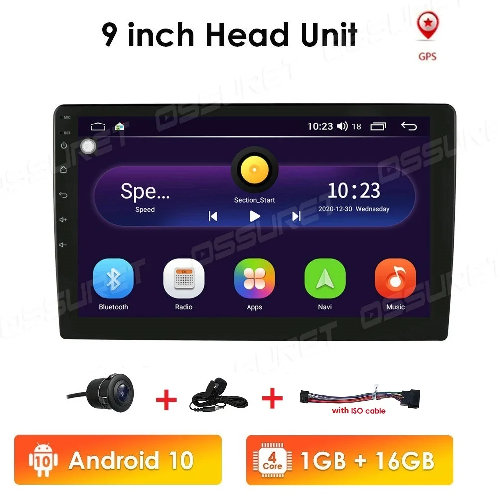 Мультимедийная магнитола, универсальная стерео-система на Android 10, с 9 "экраном, с Gps, Bluetooth, видеоплеером, FM, USB, Wi-Fi, типоразмер 2 Din
Мультимедийная магнитола, универсальная стерео-система на Android 10, с 9 "экраном, с Gps, Bluetooth, видеоплеером, FM, USB, Wi-Fi, типоразмер 2 Din