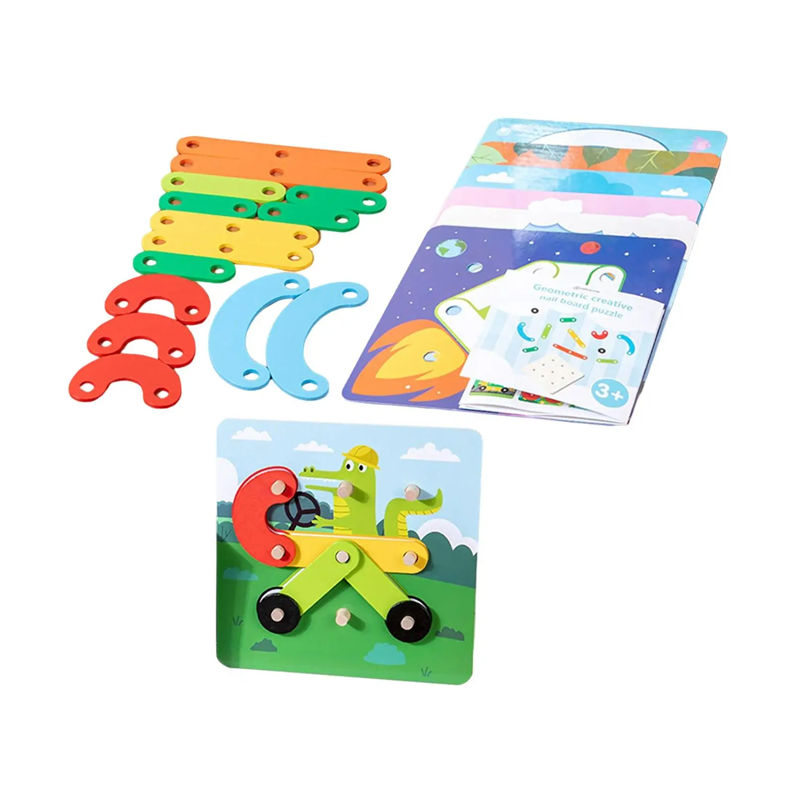Wooden Puzzle Jigsaw Sorting and Shape Color Sorter Pegboard Fine Motor Skill Montessori Toy for Girls Kids Boys
Wooden Puzzle Jigsaw Sorting and Shape Color Sorter Pegboard Fine Motor Skill Montessori Toy for Girls Kids Boys