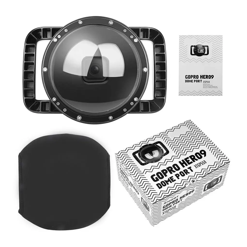 

Diving Camera Case Surfing 45m 147ft Waterproof Wide Angle Dome Camcorder Housing Lens Cover Replacement for GoPro Hero 10 9