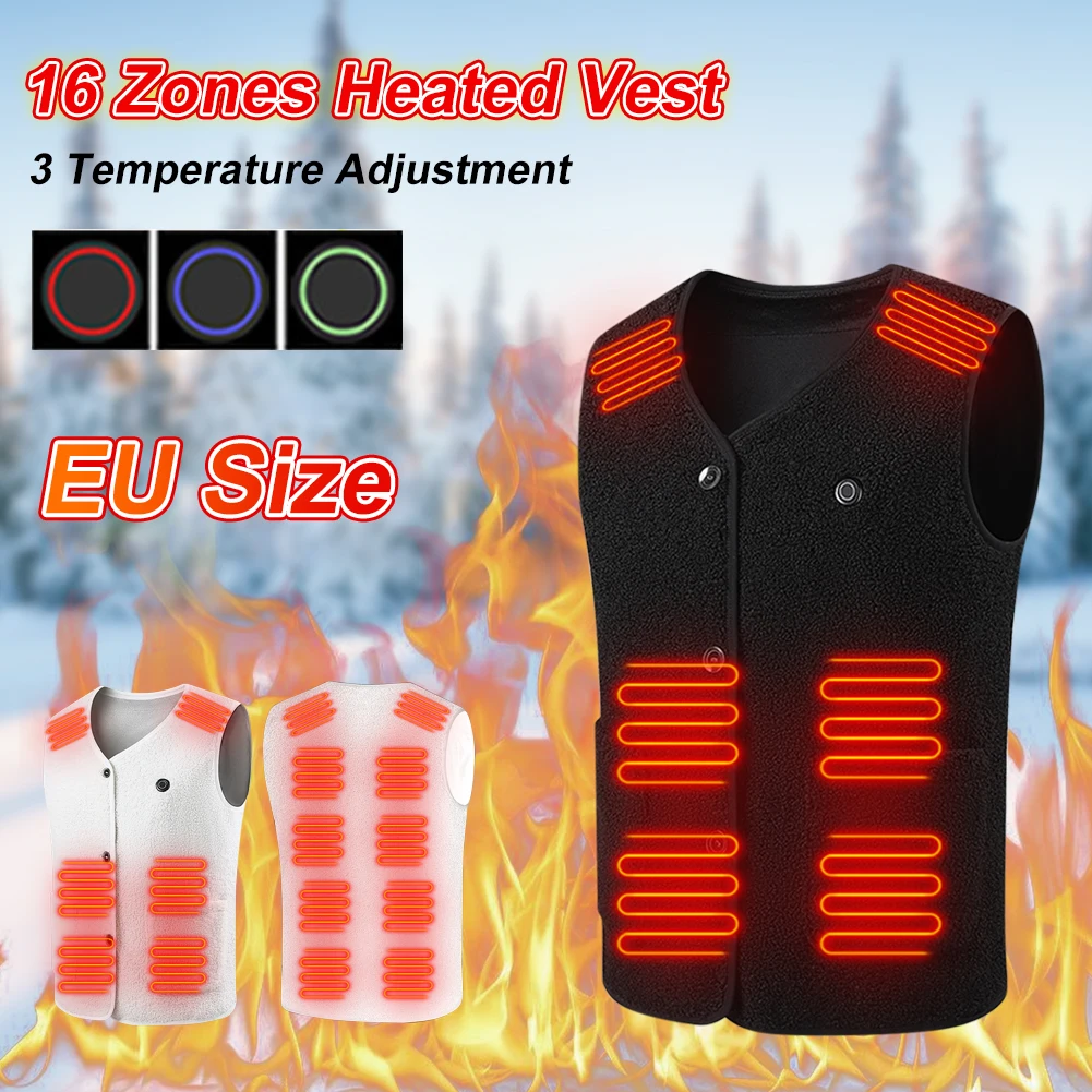 17 Heating Areas Vest Jacket Men Winter Electric Heated Vest Adjustable Temperature Winter Thermal Jacket For Outdoor Camping
17 Heating Areas Vest Jacket Men Winter Electric Heated Vest Adjustable Temperature Winter Thermal Jacket For Outdoor Camping