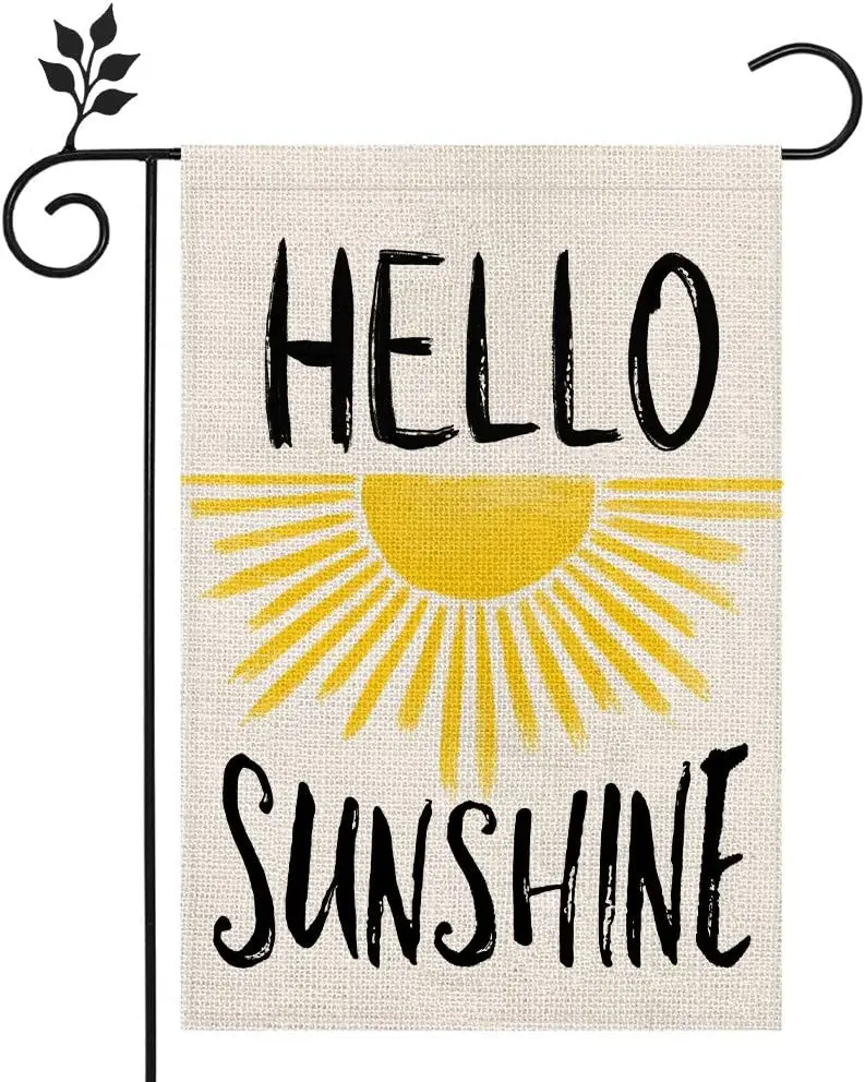 Summer Hello Sunshine Garden Flag 12x18 Inch Boho Double Sided Vertical Yard Outside Decoration
Summer Hello Sunshine Garden Flag 12x18 Inch Boho Double Sided Vertical Yard Outside Decoration