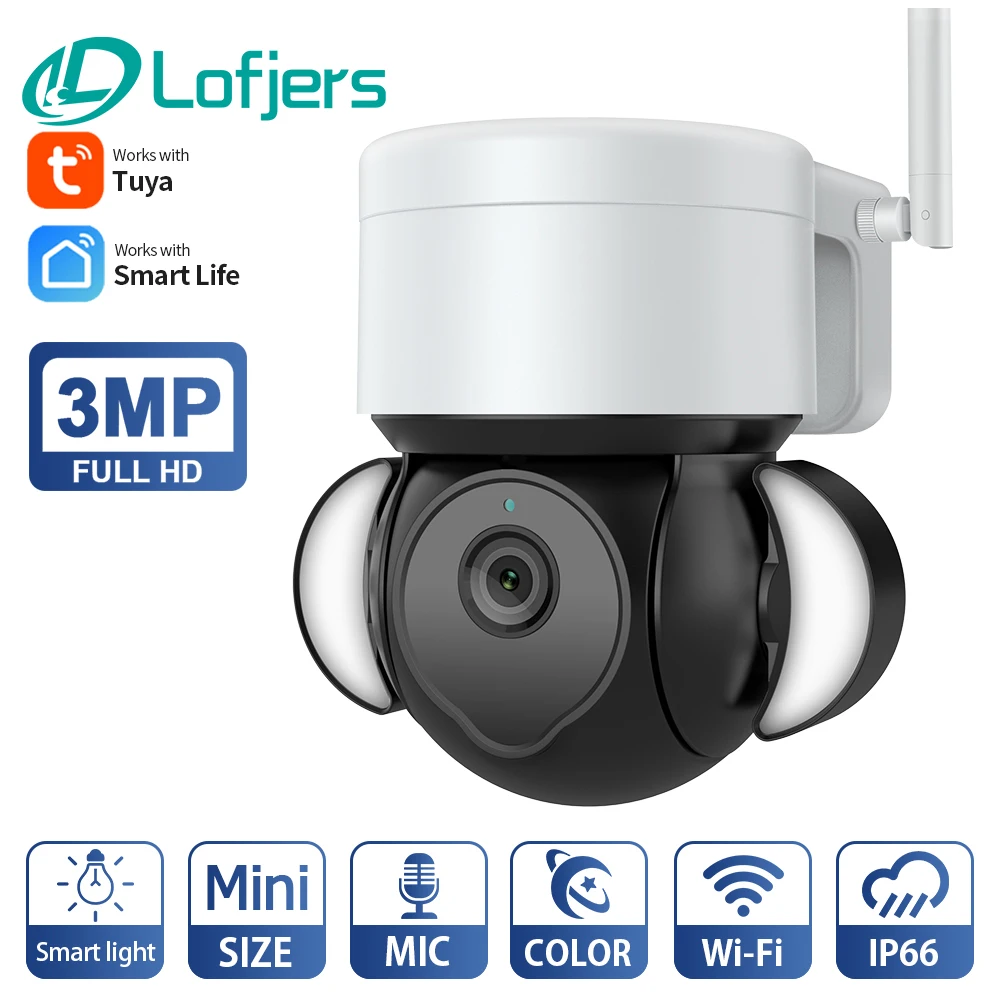 Lofjers 1080P HD PTZ Wifi IP Camera Outdoor AI Human Detection Wireless Security CCTV Camera 4X Digital Zoom Wifi Camera
Lofjers 1080P HD PTZ Wifi IP Camera Outdoor AI Human Detection Wireless Security CCTV Camera 4X Digital Zoom Wifi Camera