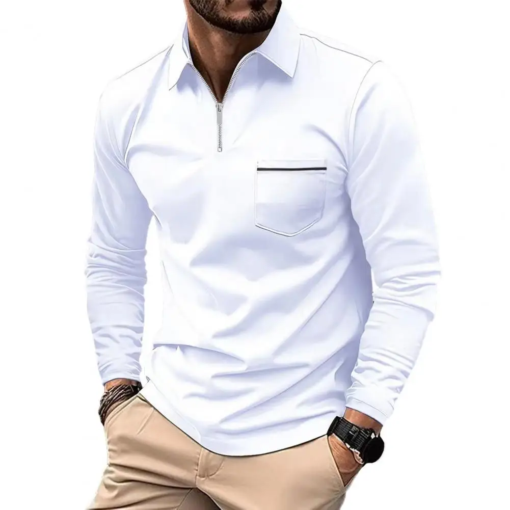 Мужская приталенная рубашка с длинным рукавом, на молнии
Мужская приталенная рубашка с длинным рукавом, на молнии