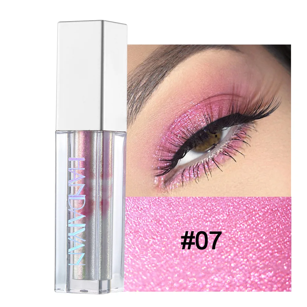 

Pink Purple Glitter Liquid Eyeshadow Eyeliner Crayon Makeup Sombra Maquiagem Profissional Completa Yeux Festival Eye Shadow