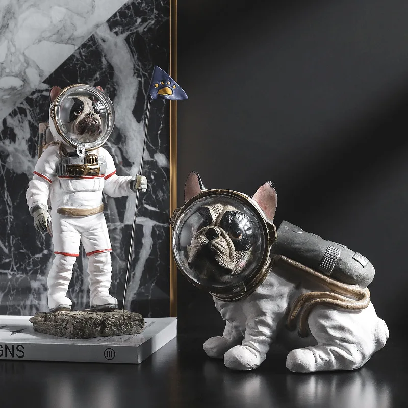 Nordic Simple Cute Aerospace Dog Resin Decoration Living Room Bedroom Porch Study Desktop Handicraft Decoration Home Decore
Nordic Simple Cute Aerospace Dog Resin Decoration Living Room Bedroom Porch Study Desktop Handicraft Decoration Home Decore