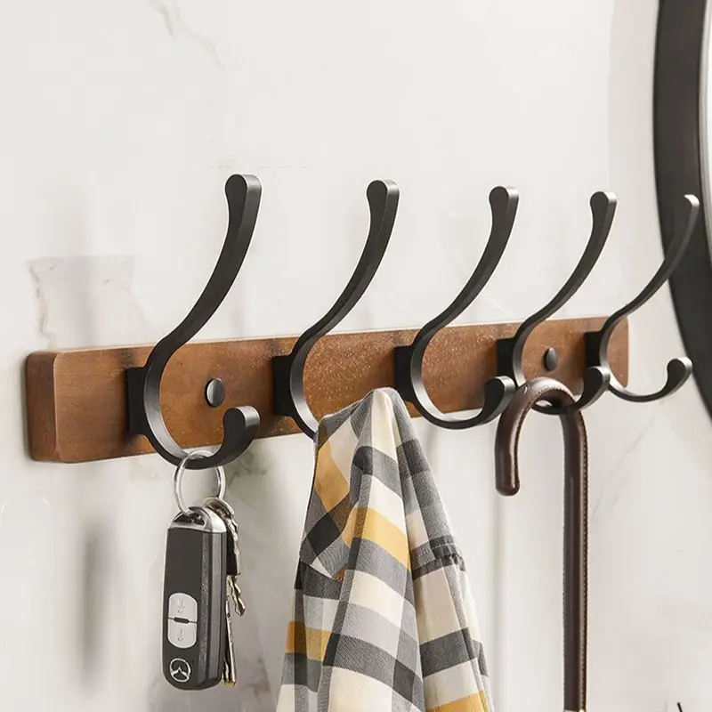 Solid Wood Bathroom Door Back Hook Wall Hanger Coat Hook Hat Storage Hooks Black Wooden Retro Coat Racks Bathroom Hardware
Solid Wood Bathroom Door Back Hook Wall Hanger Coat Hook Hat Storage Hooks Black Wooden Retro Coat Racks Bathroom Hardware
