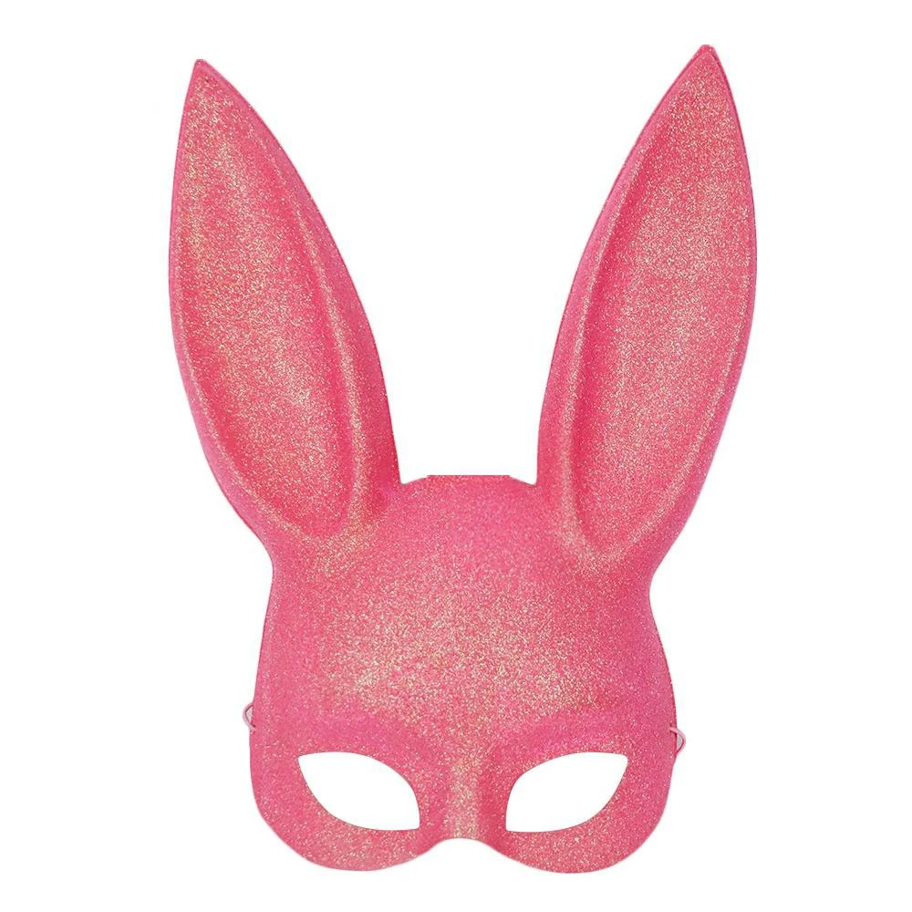 

Halloween Rabbit Ears Mask Cute Bunny Long Ears Bondage Mask Halloween Masquerade Party Cosplay Costume Mask