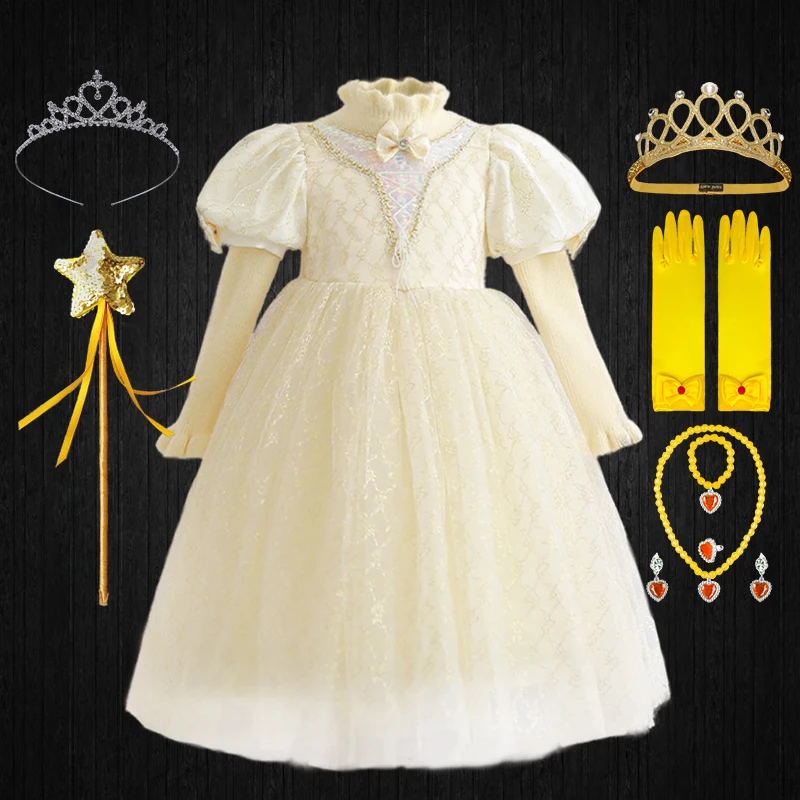 Luxury Winter 2022 Christmas Girls Princess Sweater Dress Fairy Kids Shiny Puff Sleeve Lotus Collar Party Tulle Elegant Dresses
Luxury Winter 2022 Christmas Girls Princess Sweater Dress Fairy Kids Shiny Puff Sleeve Lotus Collar Party Tulle Elegant Dresses