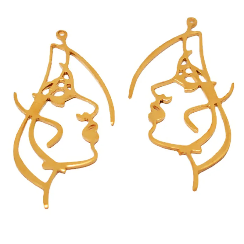 WZNB Original Brass Hollow Face Charms for Jewelry Making Hanging Unusual Earrings Pendants Component Diy Necklace Accessories
WZNB Original Brass Hollow Face Charms for Jewelry Making Hanging Unusual Earrings Pendants Component Diy Necklace Accessories