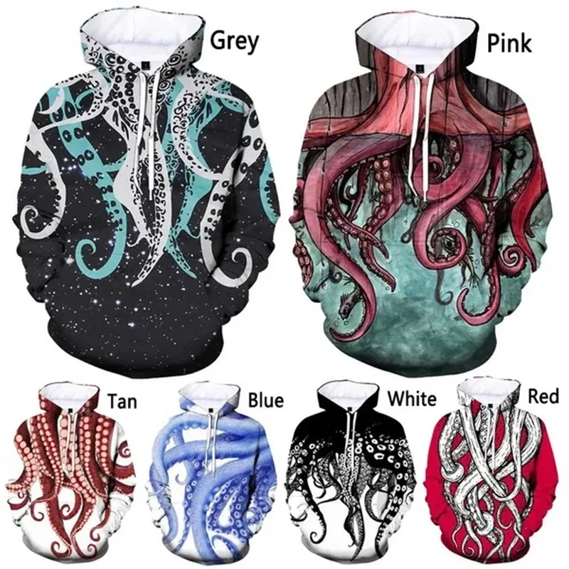 Octopus Pattern 3D Printing Hoodie For Men And Women Casual Plus Size Pullover Sweatshirts Top Mens Loose Full Print Hoodie 
Octopus Pattern 3D Printing Hoodie For Men And Women Casual Plus Size Pullover Sweatshirts Top Mens Loose Full Print Hoodie
