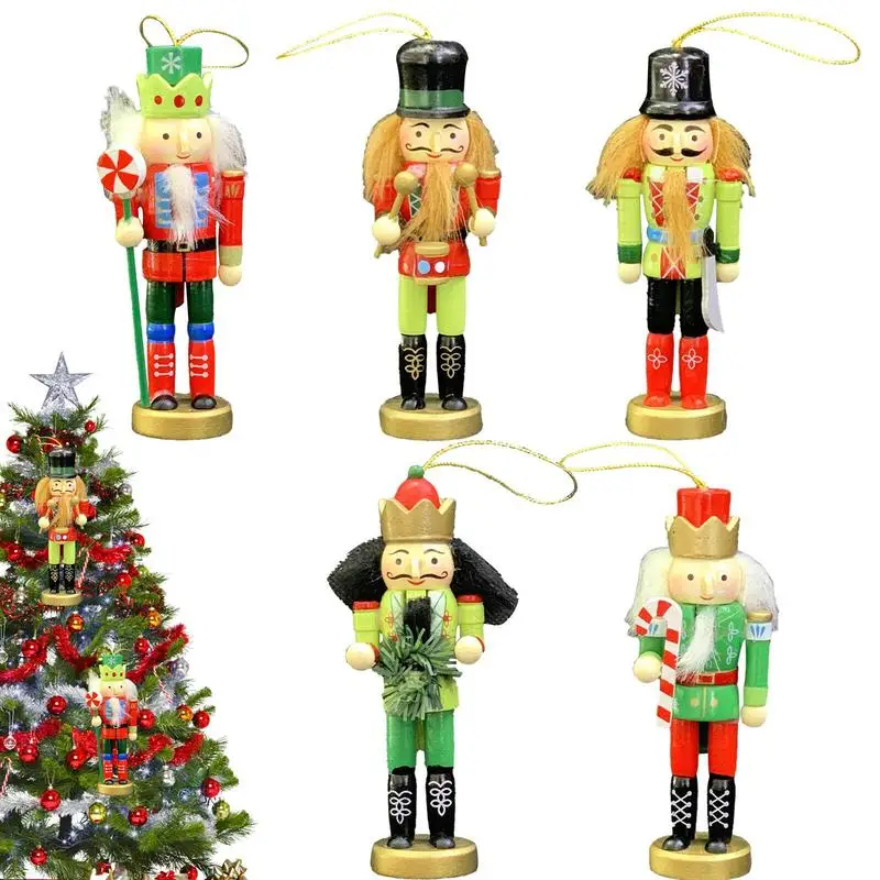 Wooden Nutcrackers 6pcs Wooden Nutcracker Hanging Ornaments Set Christmas Hanging Ornament Holiday Christmas Present Winter
Wooden Nutcrackers 6pcs Wooden Nutcracker Hanging Ornaments Set Christmas Hanging Ornament Holiday Christmas Present Winter