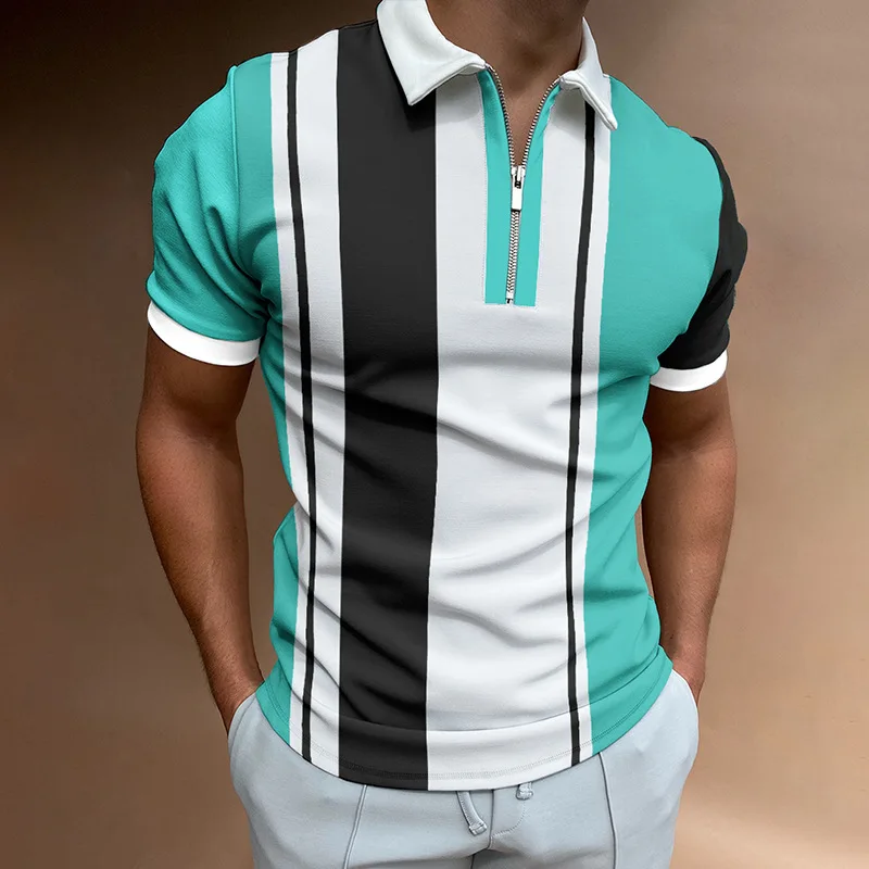 5XL Men's Polo Shirts 2022 Summer High Quality Striped Polo Shirts Short Sleeve T-shirts Men Lapel Patchwork Polo Shirts For Men 
5XL Men's Polo Shirts 2022 Summer High Quality Striped Polo Shirts Short Sleeve T-shirts Men Lapel Patchwork Polo Shirts For Men