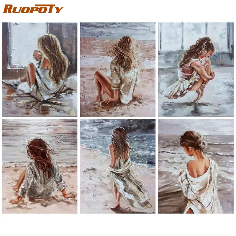 RUOPOTY Oil Painting By Number Figure Drawing On Canvas HandPainted Art Gift DIY Picture By Number Girls Kits Home Decoration
RUOPOTY Oil Painting By Number Figure Drawing On Canvas HandPainted Art Gift DIY Picture By Number Girls Kits Home Decoration