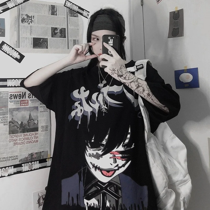 Anime Kakegurui Jabami Yumeko Dark T-Shirt Cosplay Costumes Women Summer Casual Y2k Punk Unisex Short Sleeve Tee Men Tops
Anime Kakegurui Jabami Yumeko Dark T-Shirt Cosplay Costumes Women Summer Casual Y2k Punk Unisex Short Sleeve Tee Men Tops