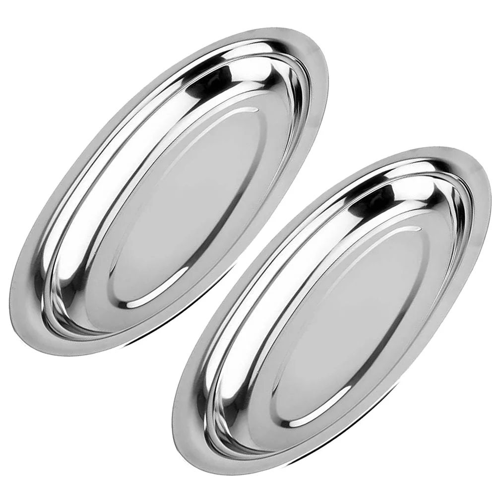 Plate Servingplates Dish Metal Steel Stainless Tray Steak Fruit Oval Dessert Kids Bowl Appetizer Dinnerpan Tableware Pasta
Plate Servingplates Dish Metal Steel Stainless Tray Steak Fruit Oval Dessert Kids Bowl Appetizer Dinnerpan Tableware Pasta
