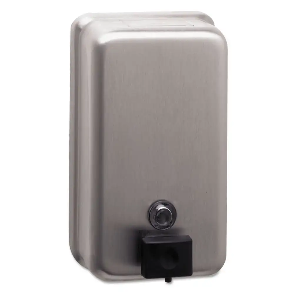ClassicSeries Surface-Mounted Soap Dispenser, 40 oz, 4.75 x 3.5 x 8.13, Stainless Steel -BOB2111
ClassicSeries Surface-Mounted Soap Dispenser, 40 oz, 4.75 x 3.5 x 8.13, Stainless Steel -BOB2111
