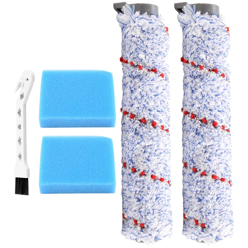 Replacement Brush Roller For Tineco Ifloor Wet Dry Cordless Vacuum Cleaner, 2 Pack Roller Brush +2 Pre-Filter Foam
Replacement Brush Roller For Tineco Ifloor Wet Dry Cordless Vacuum Cleaner, 2 Pack Roller Brush +2 Pre-Filter Foam
