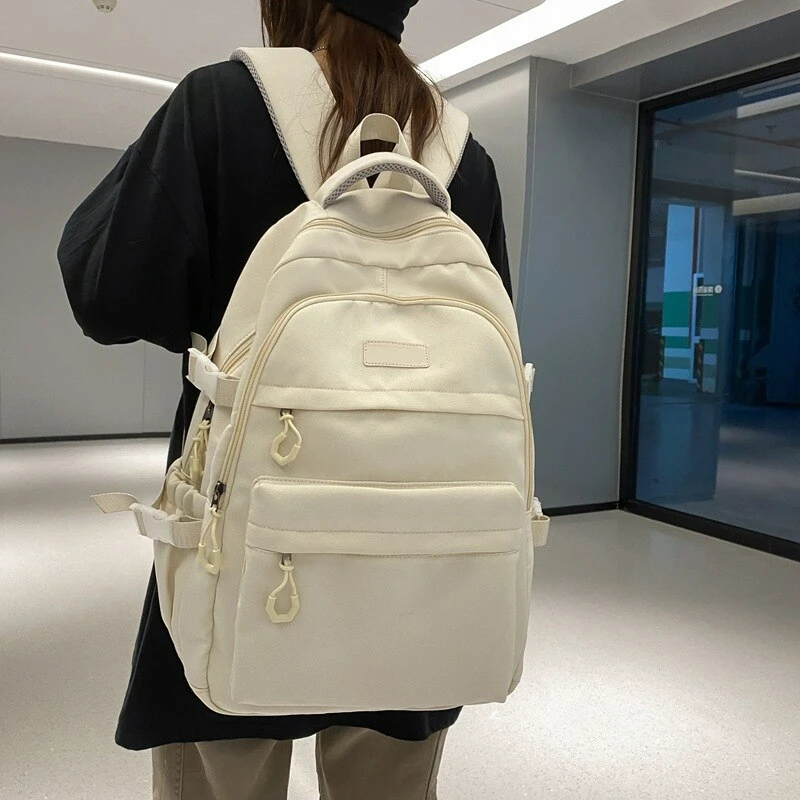 Korean Version of Harajuku High School Solid Junior High School Student College Style Fashion Woman Waterproof Nylon Backpack
Korean Version of Harajuku High School Solid Junior High School Student College Style Fashion Woman Waterproof Nylon Backpack