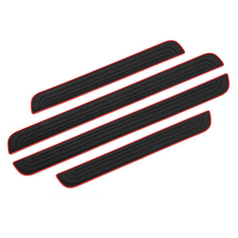 4Pcs/Set Door Sill Plate Protectors for Car All Models,Black PVC Soft Rubber Front/Rear Door Sill Scuff Plate Guard
4Pcs/Set Door Sill Plate Protectors for Car All Models,Black PVC Soft Rubber Front/Rear Door Sill Scuff Plate Guard