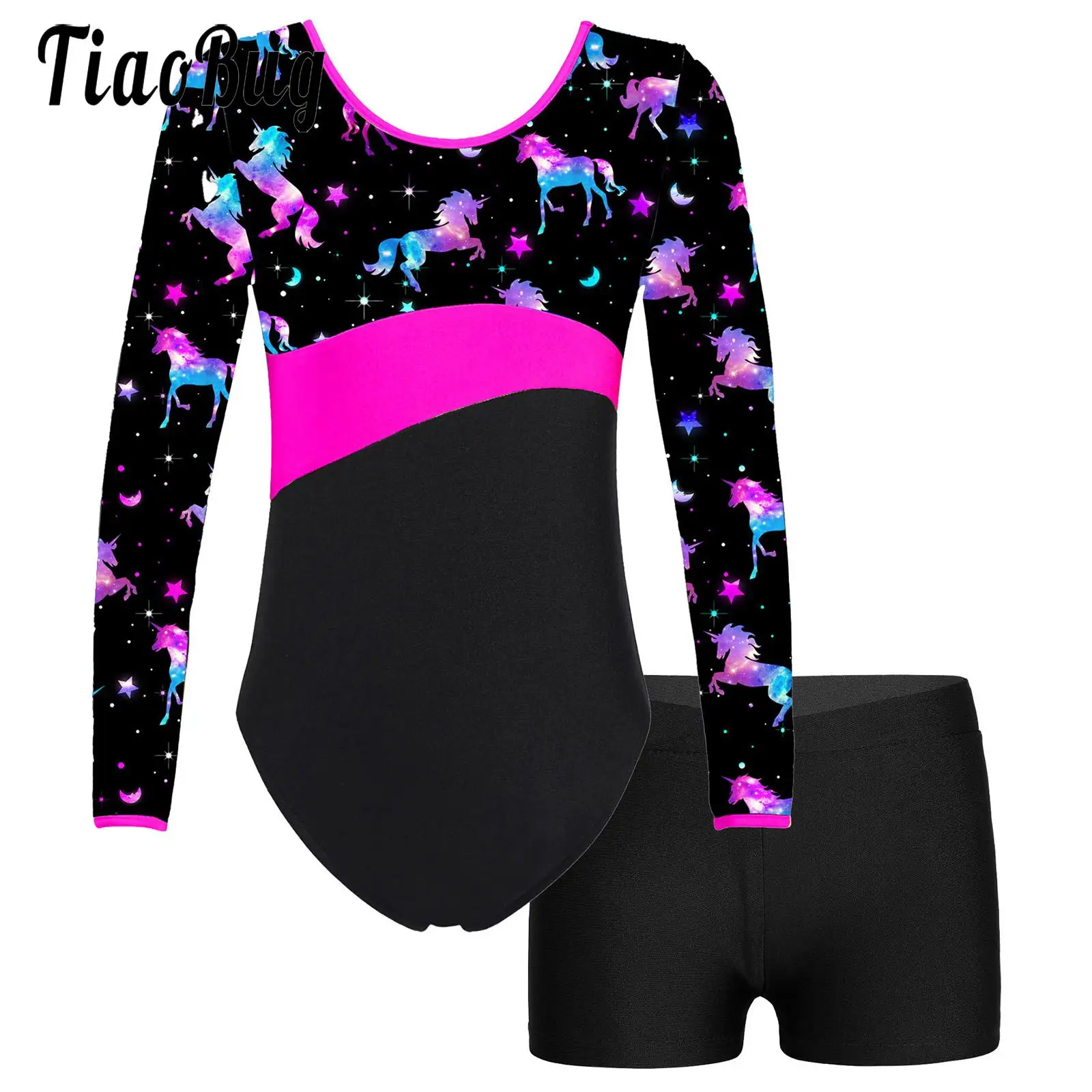 Kids Girls Tracksuit 2 Piece Sports Outfits Long Sleeve Gymnastics Dance Leotard with Shorts Biketard Unitard Suit Dancewear
Kids Girls Tracksuit 2 Piece Sports Outfits Long Sleeve Gymnastics Dance Leotard with Shorts Biketard Unitard Suit Dancewear