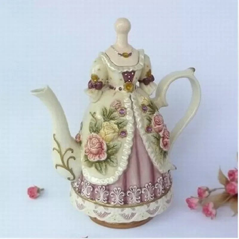 Nobility Beauty Dress Coffee Pot Ceramic Embossed Rose Teapot Royal Wedding Party Tools Tableware Set Christmas Gifts
Nobility Beauty Dress Coffee Pot Ceramic Embossed Rose Teapot Royal Wedding Party Tools Tableware Set Christmas Gifts