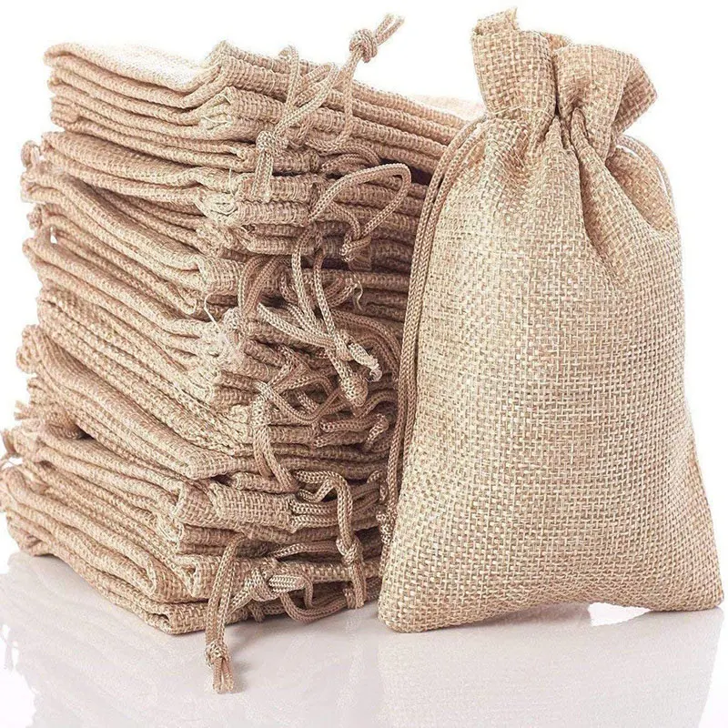 10Pcs/lot Natural Linen Burlap Bag Jute Gift Bag Vintage Wedding Drawstring Gift Packaging Birthday Party Holiday Candy Bags
10Pcs/lot Natural Linen Burlap Bag Jute Gift Bag Vintage Wedding Drawstring Gift Packaging Birthday Party Holiday Candy Bags