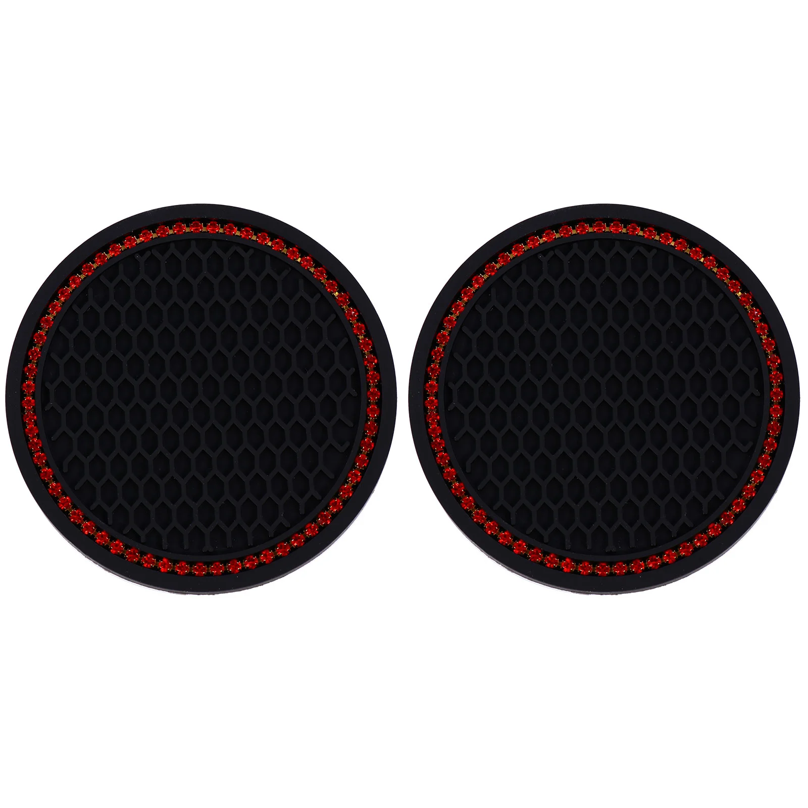 2pcs Bling Cup Coaster Cup Holder Insert Coaster Round Coaster Non- slips Rhinestone for Home Office ( Red )
2pcs Bling Cup Coaster Cup Holder Insert Coaster Round Coaster Non- slips Rhinestone for Home Office ( Red )
