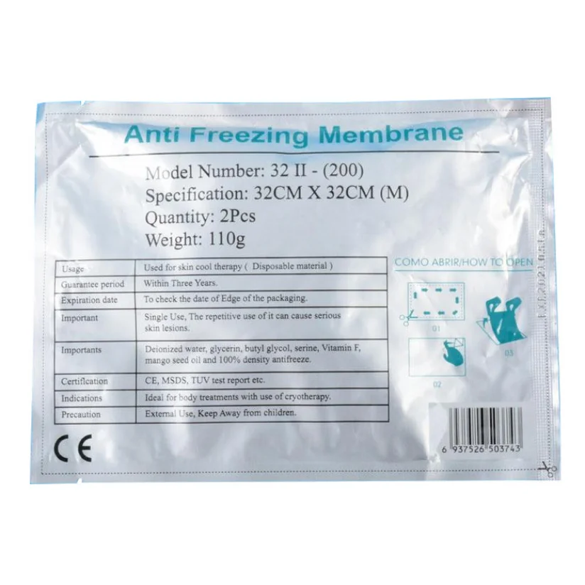 

Beco Anti Freeze Membranes 34x42Cm 30x27Cm 22x24Cm Anti Freezeing Membrane Anti- Freezeing Pad For Fat Freeze L M S Size