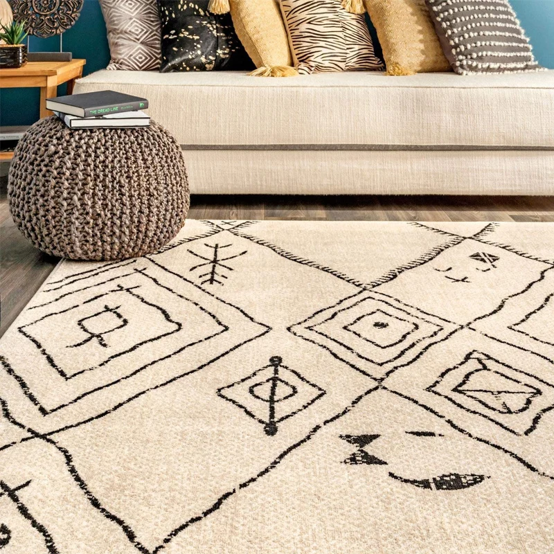 Nordic Abstract Washable Living Room Carpet Light Luxury Soft Large Area Bedroom Rug Thickened Dirtresistant Children Room Rugs
Nordic Abstract Washable Living Room Carpet Light Luxury Soft Large Area Bedroom Rug Thickened Dirtresistant Children Room Rugs
