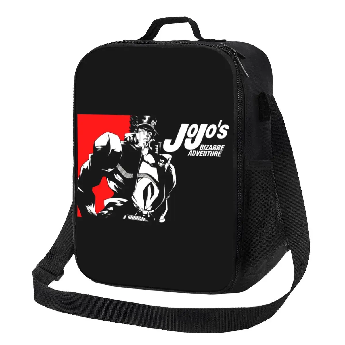 

Jojo Bizarre Adventure Lunch Bag with Handle Jojo's Pearl Cotton Cooler Bag Fancy Clutch Refrigerator Thermal Bag