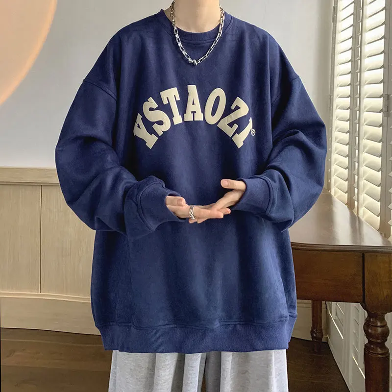 Men's Sweatshirt Letter Print Autumn Winter Korean Fashion Long Sleeve Pullover Clothing Harajuku Oversized Hoodies Streetwear
Men's Sweatshirt Letter Print Autumn Winter Korean Fashion Long Sleeve Pullover Clothing Harajuku Oversized Hoodies Streetwear