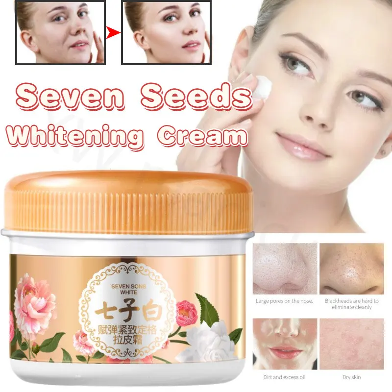 Seven-seed White Facial Skin Lifting Firming Moisturizing Brightening Complexion Oil Control Oil Shrinking Pore Cream 80g
Seven-seed White Facial Skin Lifting Firming Moisturizing Brightening Complexion Oil Control Oil Shrinking Pore Cream 80g