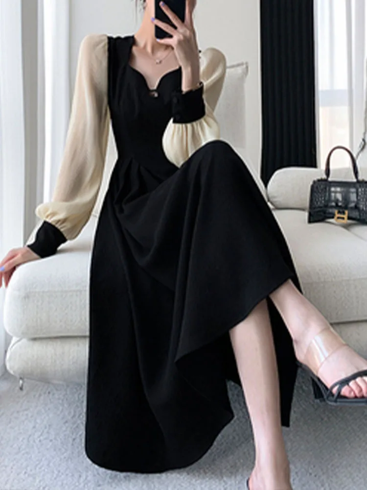 Fashion Dresses for Women Long Sleeve Party French Style Dress Solid Square Collar Midi Zipper 2023 New Spring Summer Dress
Fashion Dresses for Women Long Sleeve Party French Style Dress Solid Square Collar Midi Zipper 2023 New Spring Summer Dress