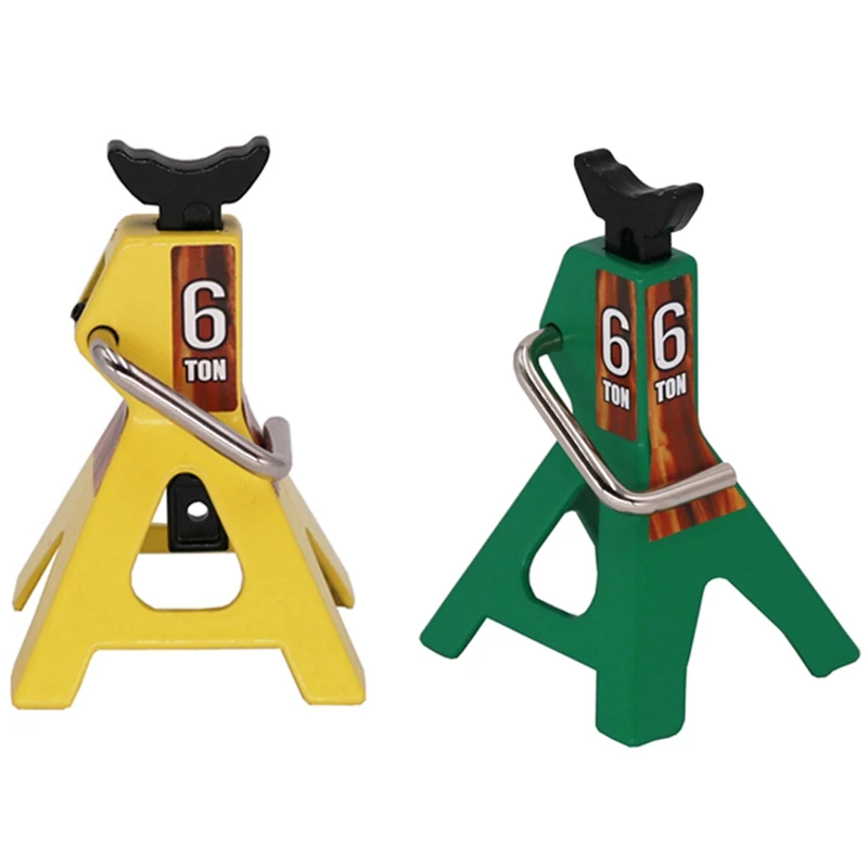 2Pcs Metal Jack Stands 6 Ton Height Adjustable For 1/10 Rc Crawler Truck Car Trx4 Scx10 - Green & Yellow
2Pcs Metal Jack Stands 6 Ton Height Adjustable For 1/10 Rc Crawler Truck Car Trx4 Scx10 - Green & Yellow