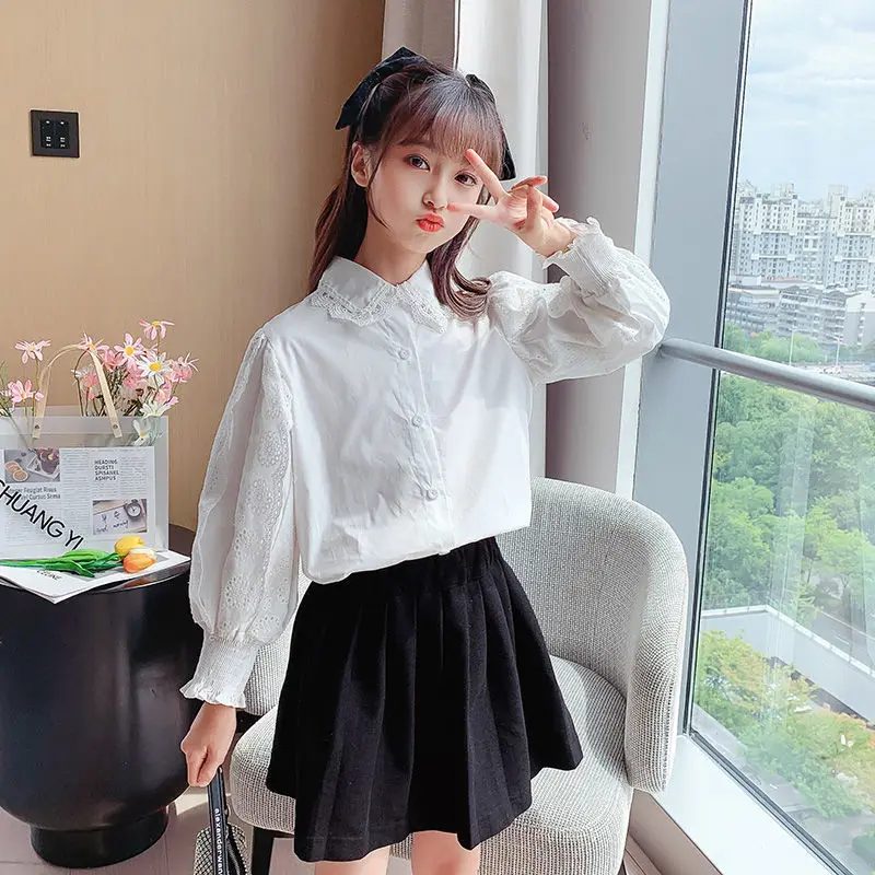 2022 Spring Autumn Children's Long Sleeve Shirt Fashion Girls Lapel Shirt Baby Solid Shirts Casual Coat Kids Blouse Clothes B06
2022 Spring Autumn Children's Long Sleeve Shirt Fashion Girls Lapel Shirt Baby Solid Shirts Casual Coat Kids Blouse Clothes B06