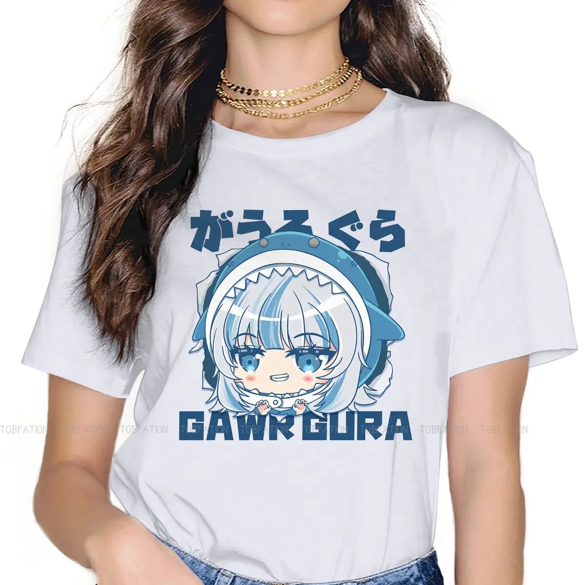 Chibi Gawr Gura Classic Women's TShirt Hololive Virtual Host Group Box Girls Basic Tees O-neck Female T Shirt Hipster Gift
Chibi Gawr Gura Classic Women's TShirt Hololive Virtual Host Group Box Girls Basic Tees O-neck Female T Shirt Hipster Gift