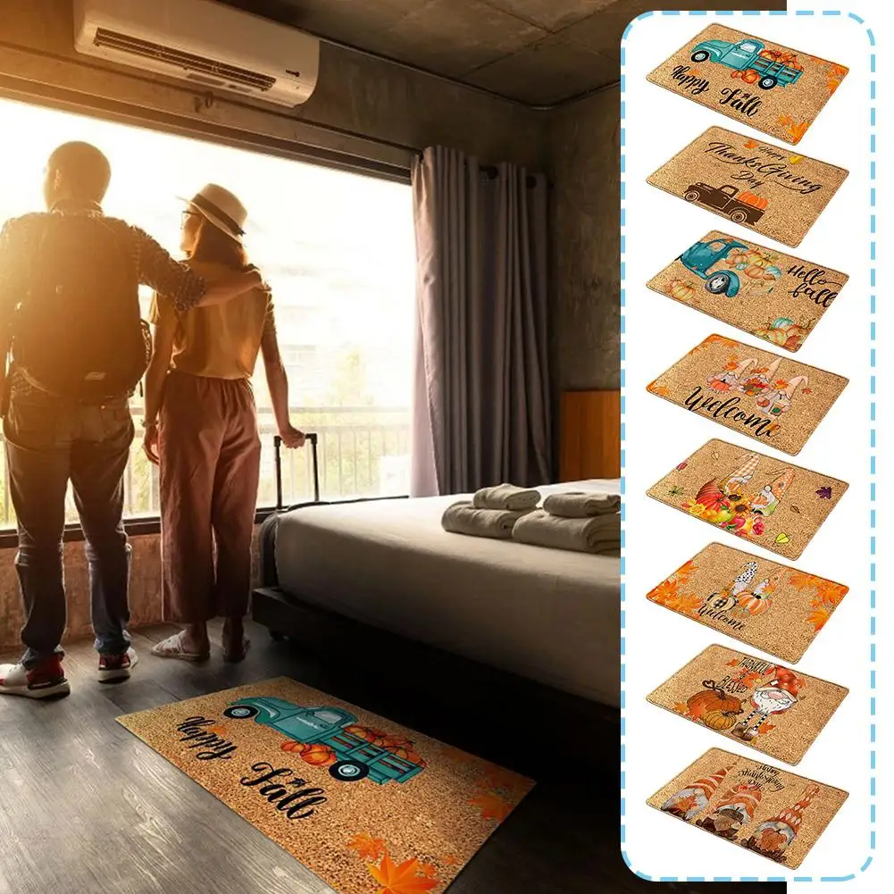 Fall Thanksgiving Pumpkin Entrance Doormat Home Decor Kitchen Doormat Anti-slip Hallway Carpet Rugs Room Living Bathroom Ba N5J0 
Fall Thanksgiving Pumpkin Entrance Doormat Home Decor Kitchen Doormat Anti-slip Hallway Carpet Rugs Room Living Bathroom Ba N5J0